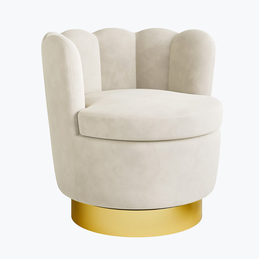 Lacrescenta Upholstered Swivel Barrel Chair