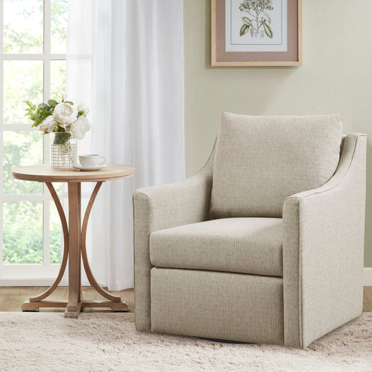 Martha Stewart Christian Upholstered Swivel Armchair