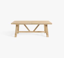 Farmhouse Trestle Extendable Dining Table (84"-104")