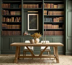 Farmhouse Trestle Extendable Dining Table (84"-104")